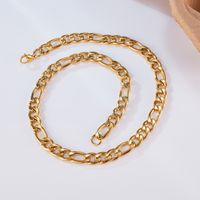 304 Stainless Steel 18K Gold Plated Hip-Hop Geometric Necklace sku image 3