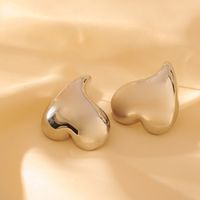 1 Pair Simple Style Classic Style Shiny Solid Color Plating Steel Copper 18K Gold Plated Ear Studs sku image 4