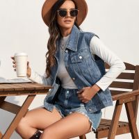 Women's Streetwear Solid Color Single Breasted Vest main image 3