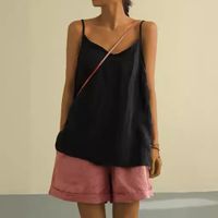 Women's Camisole Tank Tops Backless Simple Style Solid Color main image 5