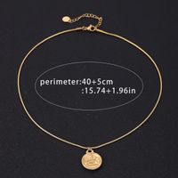 Titanium Steel Simple Style Classic Style Commute Plating Constellation Pendant Necklace main image 2