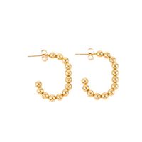 1 Pair Basic Retro Geometric Plating 201 Stainless Steel Gold Plated Earrings main image 7