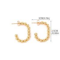 1 Pair Basic Retro Geometric Plating 201 Stainless Steel Gold Plated Earrings main image 4