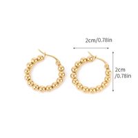 1 Pair Basic Retro Geometric Plating 201 Stainless Steel Gold Plated Earrings main image 3