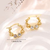 1 Pair Retro Round Plating 201 Stainless Steel Gold Plated Earrings main image 4