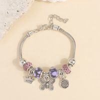 Wholesale Jewelry Basic Simple Style Classic Style Star Heart Shape Crown Alloy Beaded Bracelets sku image 4