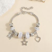 Wholesale Jewelry Basic Simple Style Classic Style Star Heart Shape Crown Alloy Beaded Bracelets sku image 9