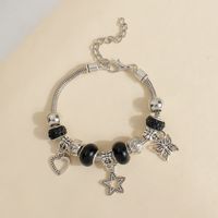 Wholesale Jewelry Basic Simple Style Classic Style Star Heart Shape Crown Alloy Beaded Bracelets sku image 12