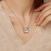 Sterling Silver Gold Plated Simple Style Classic Style Plating Solid Color Pendant Necklace sku image 1