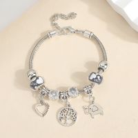 Wholesale Jewelry Elegant Lady Tree Heart Shape Elephant Alloy Beaded Bracelets sku image 6