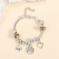 Wholesale Jewelry Elegant Lady Tree Heart Shape Elephant Alloy Beaded Bracelets sku image 5
