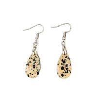 1 Pair Simple Style Water Droplets Patchwork Turquoise Drop Earrings main image 5