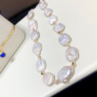 Freshwater Pearl Simple Style Classic Style Solid Color Necklace main image 5