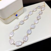Freshwater Pearl Simple Style Classic Style Solid Color Necklace main image 2