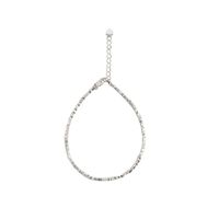 Sterling Silver IG Style Elegant Beaded Pearl Geometric Bracelets sku image 1