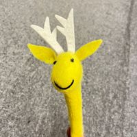 Animal Cartoon Wool Felt Learning School Cute Pen Sleeve sku image 2