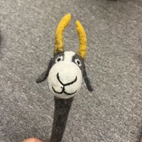 Animal Cartoon Wool Felt Learning School Cute Pen Sleeve sku image 16