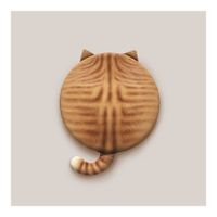 Cute Cat Plush Cushion sku image 1