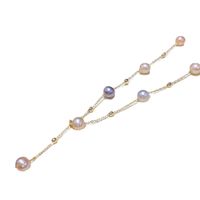 Freshwater Pearl Copper Gold Plated Simple Style Classic Style Plating Round main image 2
