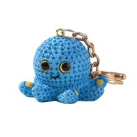 Cute Octopus Resin Women's Bag Pendant Keychain sku image 2