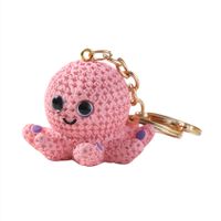 Cute Octopus Resin Women's Bag Pendant Keychain sku image 4
