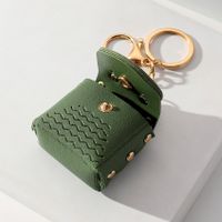 Cute Frog Pu Leather Metal Unisex Bag Pendant Keychain main image 3
