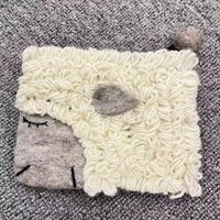 Unisex Sheep Wool Felt Zipper Wallets sku image 4