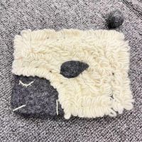 Unisex Sheep Wool Felt Zipper Wallets sku image 3