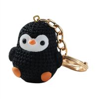Cute Penguin Resin Women's Bag Pendant Keychain sku image 2