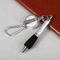 1 Piece Solid Color Class Learning ABS Plastic Casual Preppy Style Ballpoint Pen sku image 6