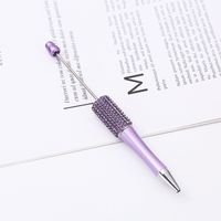 1 Piece Solid Color Learning Daily ABS Plastic Casual Ballpoint Pen sku image 6