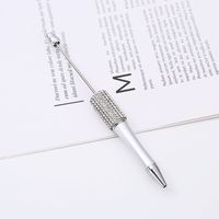 1 Piece Solid Color Learning Daily ABS Plastic Casual Ballpoint Pen sku image 4