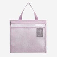 Basic Classic Style Solid Color Polyester Square Makeup Bags main image 4
