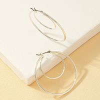 1 Pair Luxurious Simple Style Circle Alloy Earrings main image 5