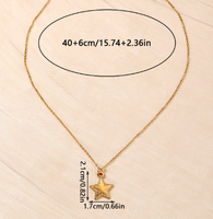 Edelstahl 304 18 Karat Vergoldet Hawaiisch Marine-Stil Strand Überzug Tier Mond Schmetterling Halskette Mit Anhänger main image 2