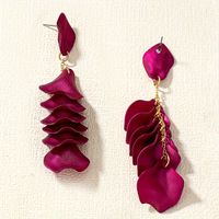 1 Pair IG Style Sweet Petal Plastic Drop Earrings sku image 1