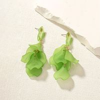 1 Pair IG Style Sweet Petal Plastic Drop Earrings main image 9