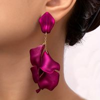 1 Pair IG Style Sweet Petal Plastic Drop Earrings main image 1