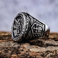 304 Stainless Steel Hip-Hop Streetwear Geometric Rings main image 5