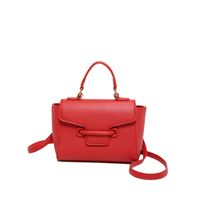 Women's Pu Leather Solid Color Vintage Style Classic Style Flip Cover Handbag sku image 5