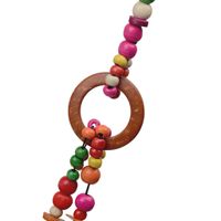 Vacation Sweet Color Block Wooden Beads Coconut Shell Charcoal Beaded Women's Layered Necklaces main image 4