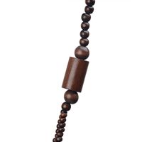 Vintage Style Ethnic Style Classic Style Geometric Round Wooden Beads Coconut Shell Charcoal Beaded Women's Double Layer Necklaces main image 9