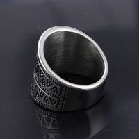 Hip-Hop Streetwear Geometric 304 Stainless Steel Men's Rings main image 5