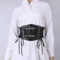 Simple Style Classic Style Solid Color Pu Leather Women's Corset Belts main image 1
