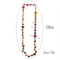 Vintage Style Ethnic Style Classic Style Butterfly Wooden Beads Coconut Shell Charcoal Beaded Women's Double Layer Necklaces main image 2