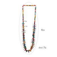 Vintage Style Ethnic Style Classic Style Geometric Round Wooden Beads Coconut Shell Charcoal Beaded Women's Long Necklace main image 2