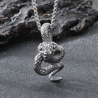 1 Piece 25*47mm 304 Stainless Steel Snake Pendant Chain main image 1