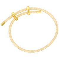 Le Cuivre Plaqué Or 18K Décontractée Style Classique Brillant Placage Incruster Rond Zircon Bracelet Tennis sku image 1
