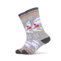 Kid's Sports Stripe Snowflake Cotton Crew Socks A Pair sku image 15