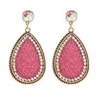 1 Pair Casual Vacation Classic Style Water Droplets Plating Inlay Alloy Glass Glass 14K Gold Plated Drop Earrings sku image 2